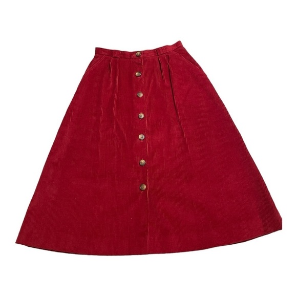 Regatta Sport 70s/ 80s Corduroy Red skirt suite size 6.  
~ - Picture 8 of 14